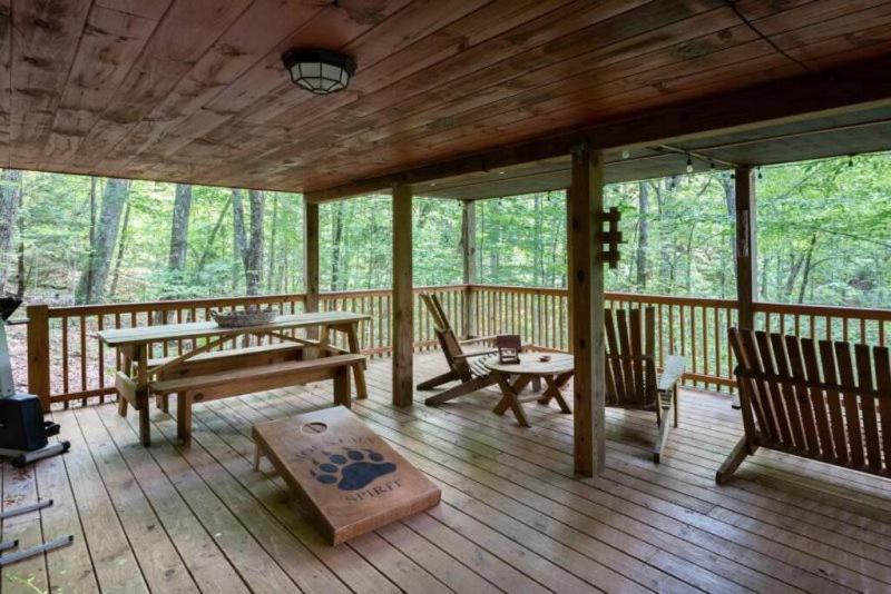 Mountain Spirit Cabin - Fireplace And Hot Tub Villa Блу Ридж Екстериор снимка
