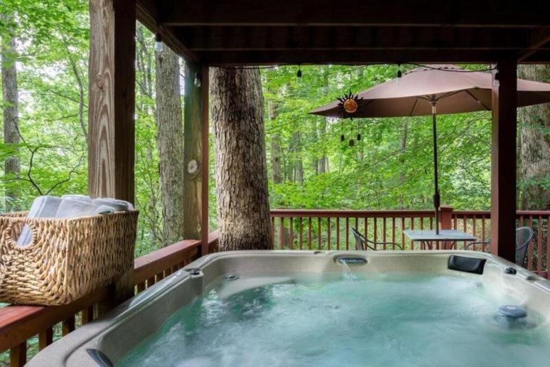 Mountain Spirit Cabin - Fireplace And Hot Tub Villa Блу Ридж Екстериор снимка